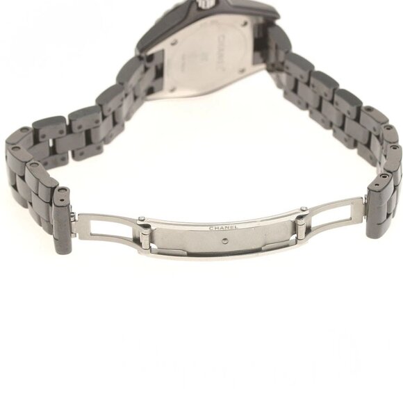 CHANEL J12 Diamond bezel 8P black Dial Quartz Ladies Watch - Picture 5 of 7